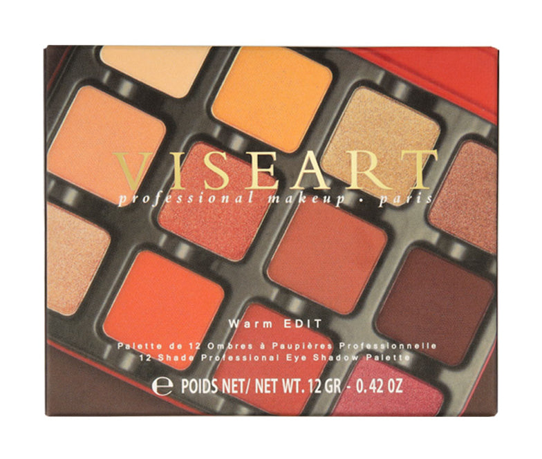 VISEART - 12 COLOR EYESHADOW WARM EDIT – VED01