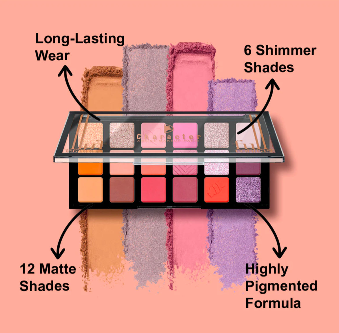 Character - Full Contrast 18 Color Eyeshadow Palette CFC003