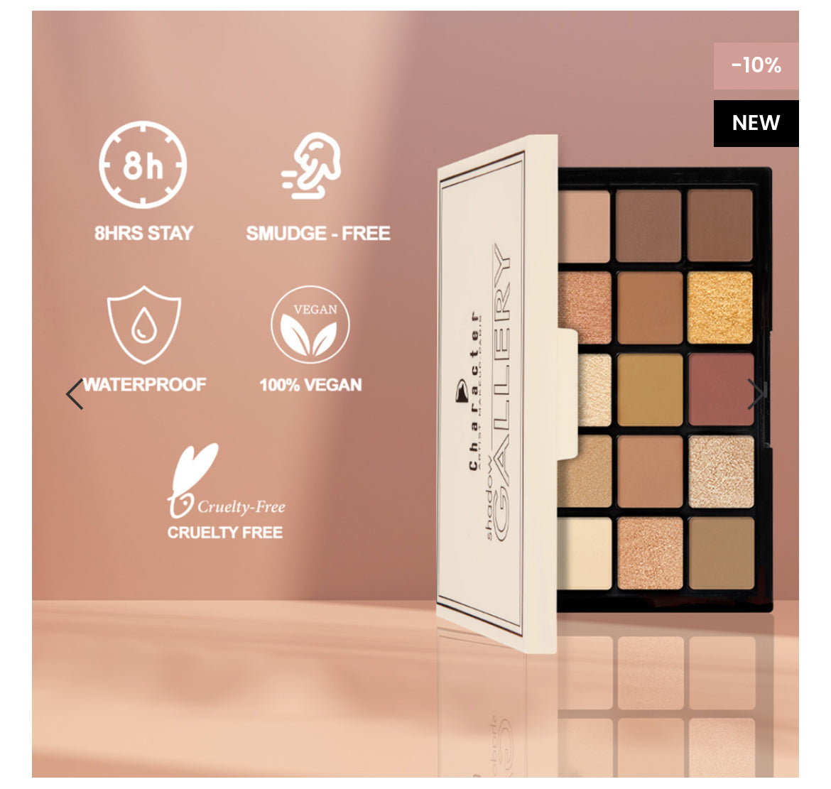 Character Shadow Gallery 20 Color Eyeshadow Palette SGE004