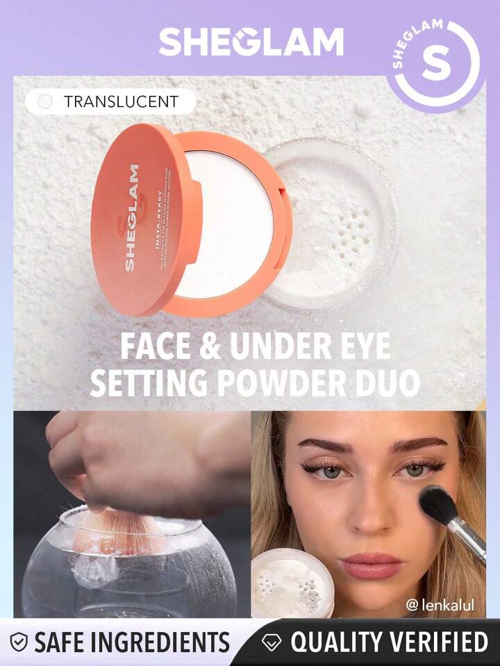 SHEGLAM Insta-Ready Face & Under Eye Setting Powder Duo