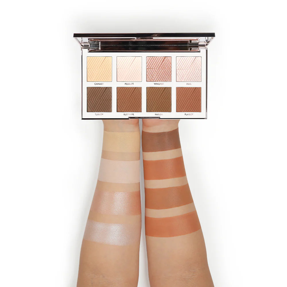 Forever 52 - Backstage Essential Highlighter & Contour Powder Palette - BKS003