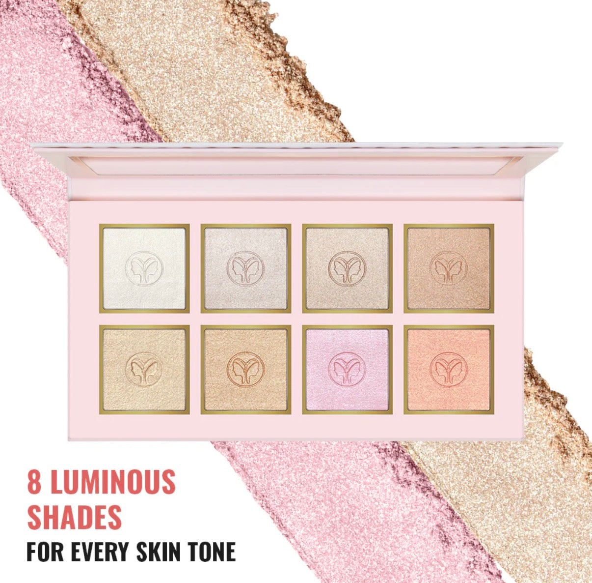 Future Makeup - 8 Color Highlighter Palette - FU7201