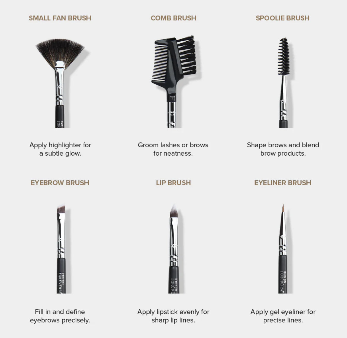 Forever 52 - Academic 18 Pieces Brush Kit - XZ024