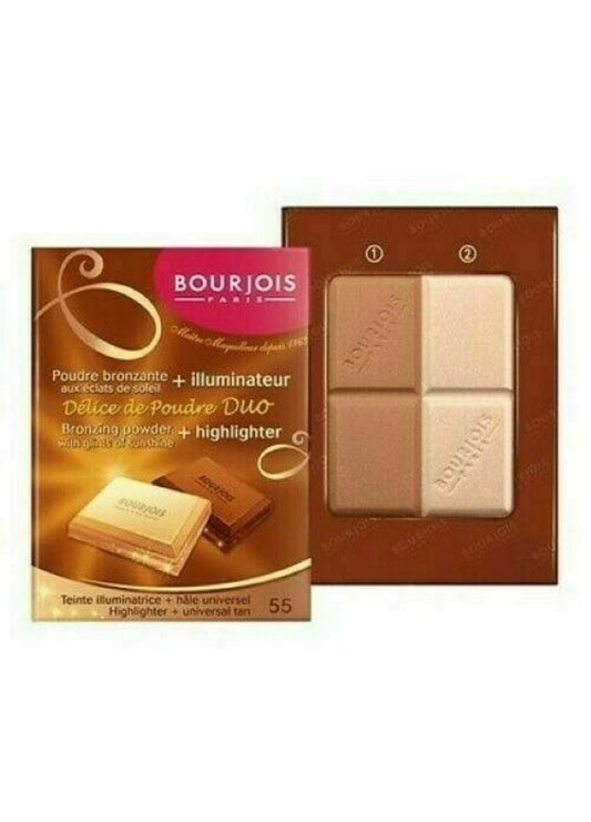 Bourjois Delice De Poudre Duo Highlighter + Universal Tan - 55