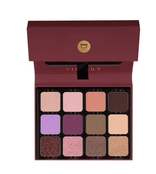 VISEART - 12 COLOR EYESHADOW ROSE EDIT – VED02