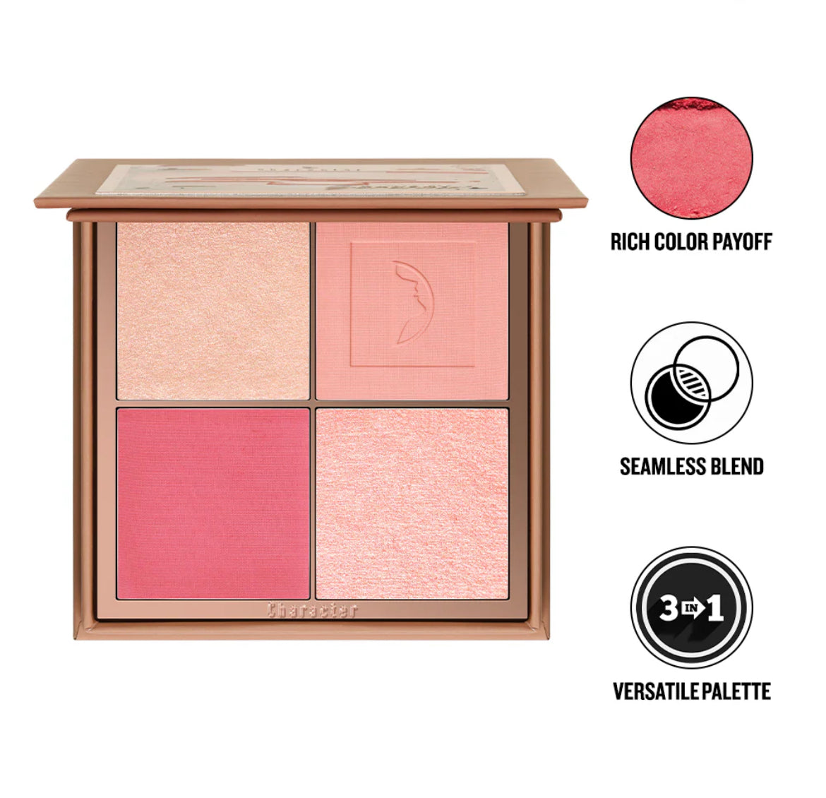 Character 4 Color Blush & Highlighter Palette (CGP003)
