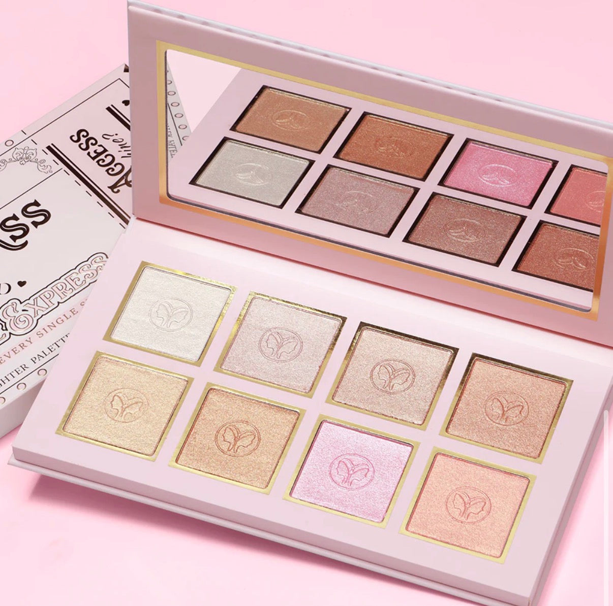 Future Makeup - 8 Color Highlighter Palette - FU7201
