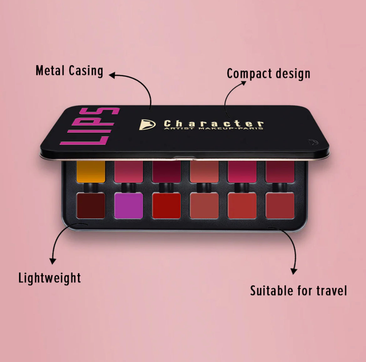 Character - Pro Lipstick Palette - C-A401
