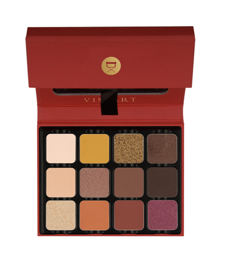 VISEART - 12 COLOR EYESHADOW WARM EDIT – VED01