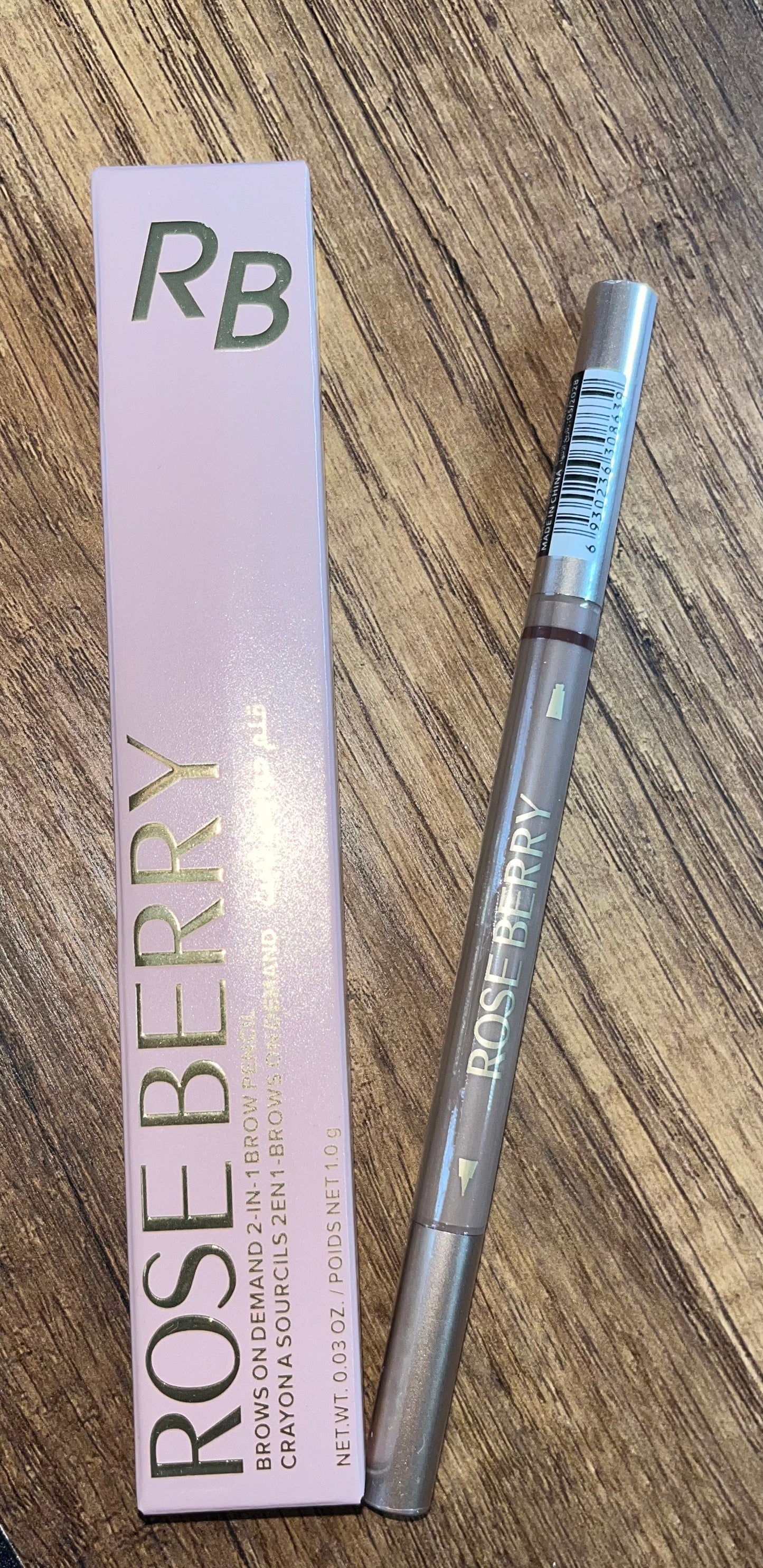 Rose Berry Brows on Demand 2-in-1 Brow Pencil | Dark Brown (02)