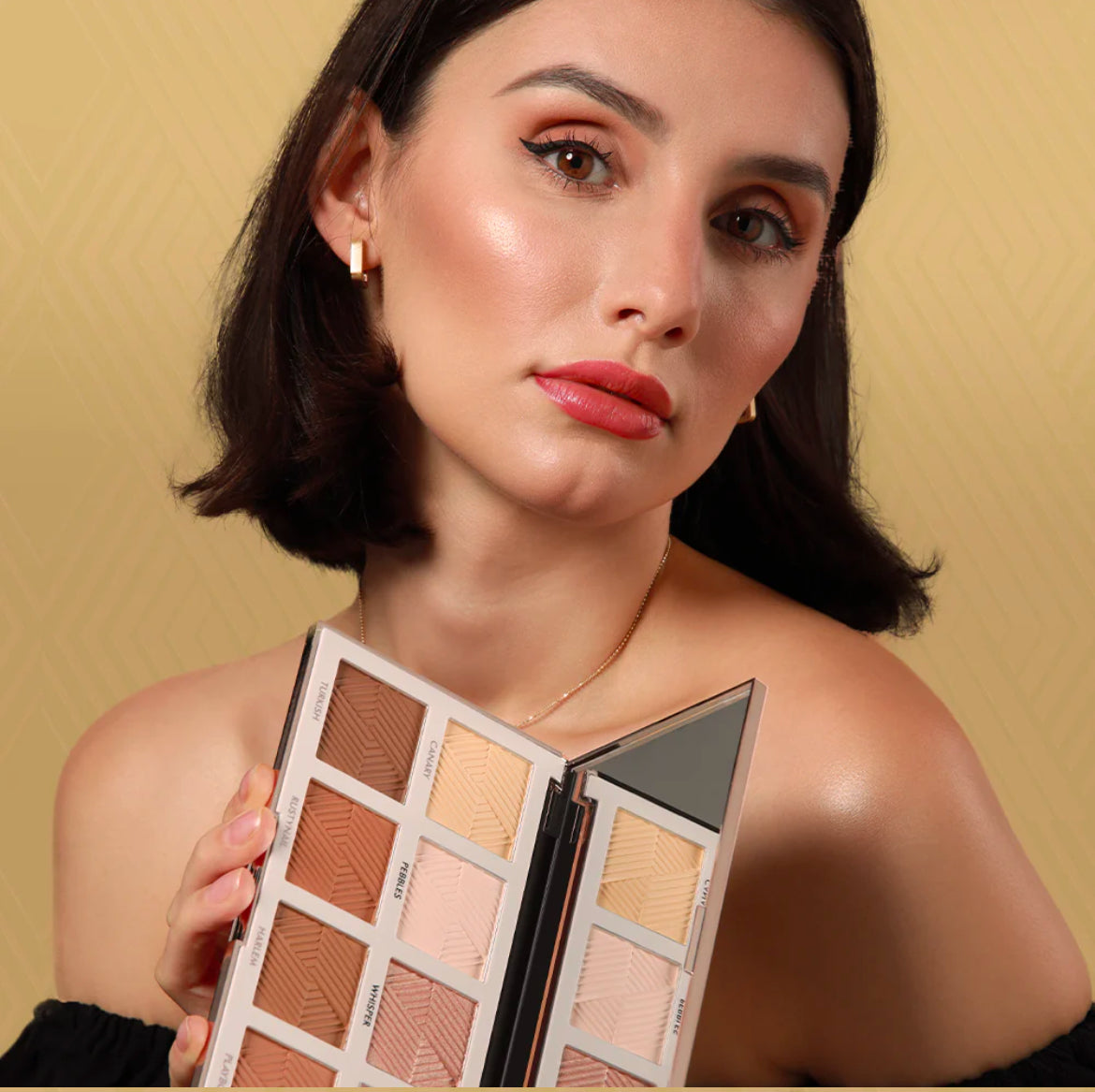 Forever52 - Backstage Essential Highlighter & Contour Powder Palette - BKS003