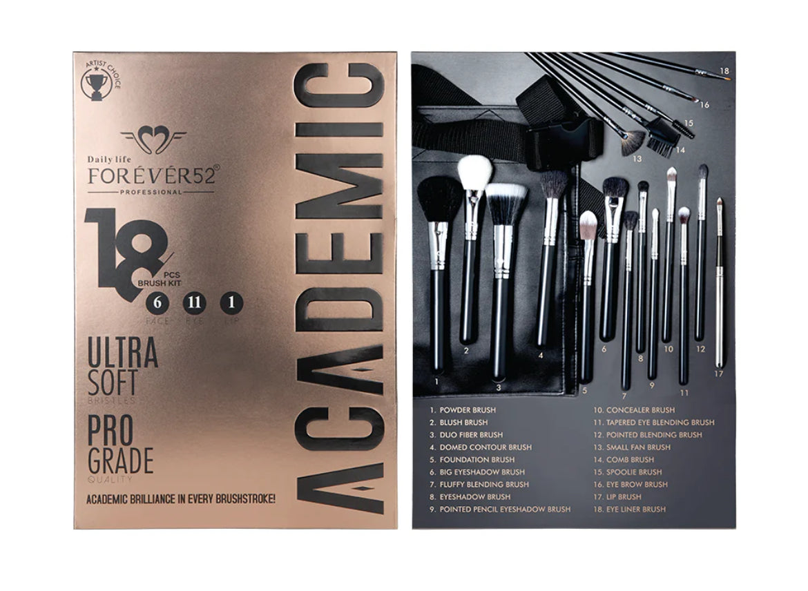 Forever 52 - Academic 18 Pieces Brush Kit - XZ024