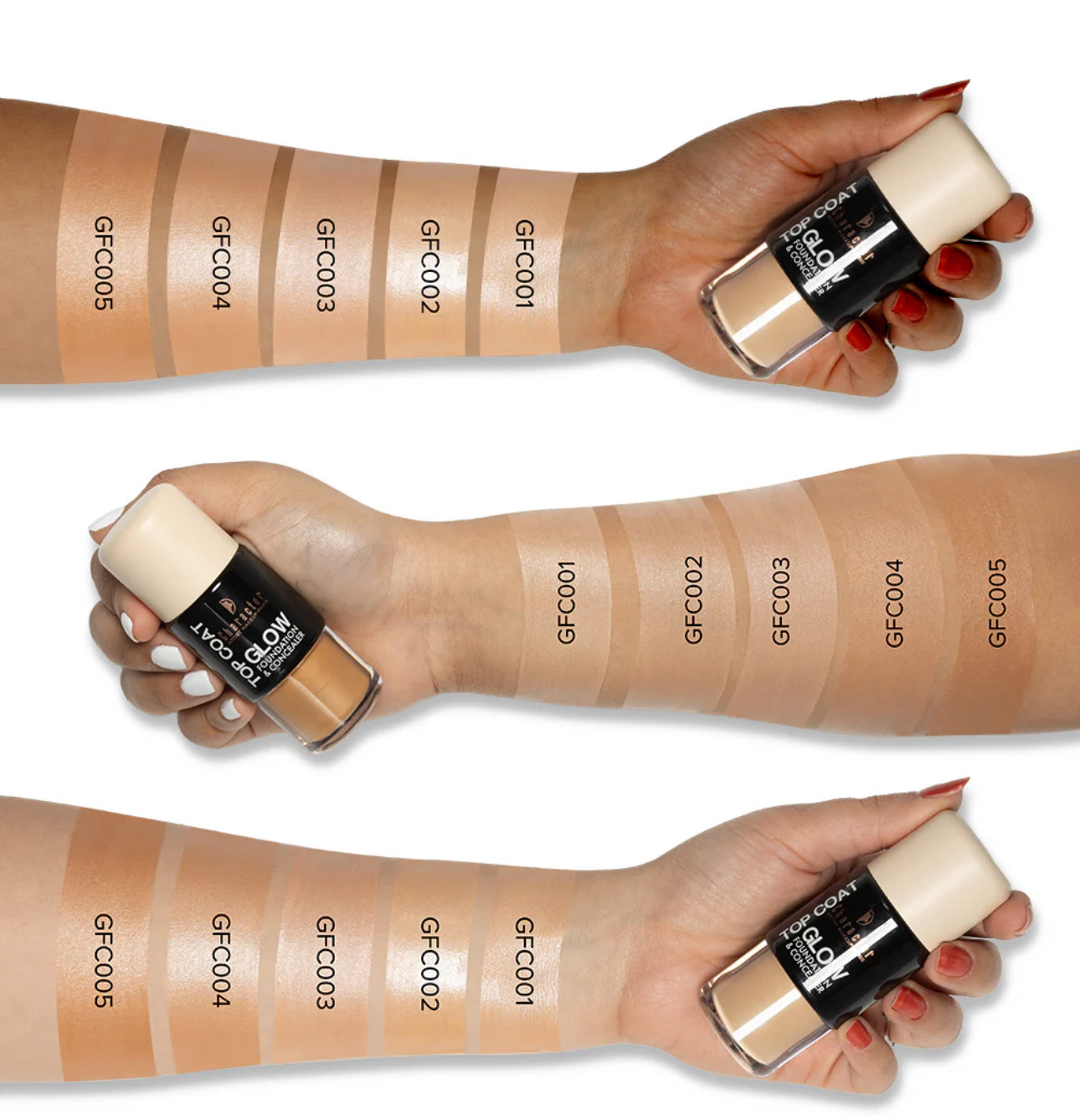Character Top Coat Glow Foundation and Concealer