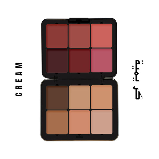 Future Makeup - 12 Color Contour/Blush Cream Palette – FU103